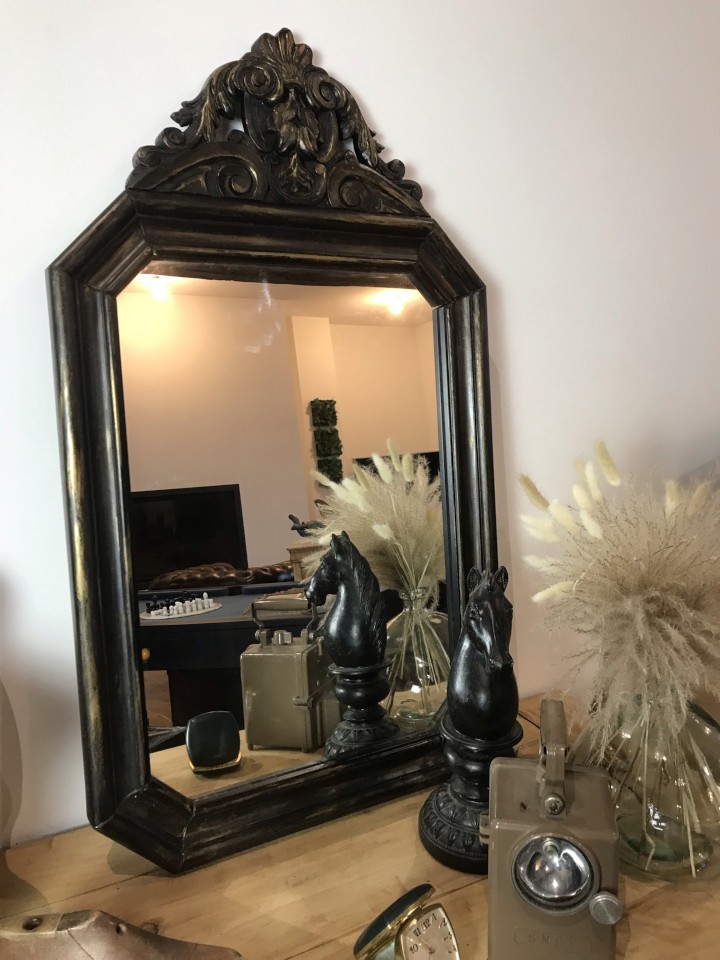 Voiture Ancienne Tex Miroir Noir Blendfreier Miroir de Porte Neuf